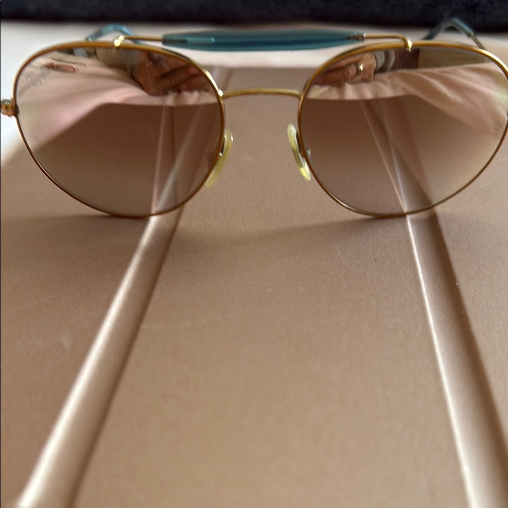 Gold Aviator Sunglasses